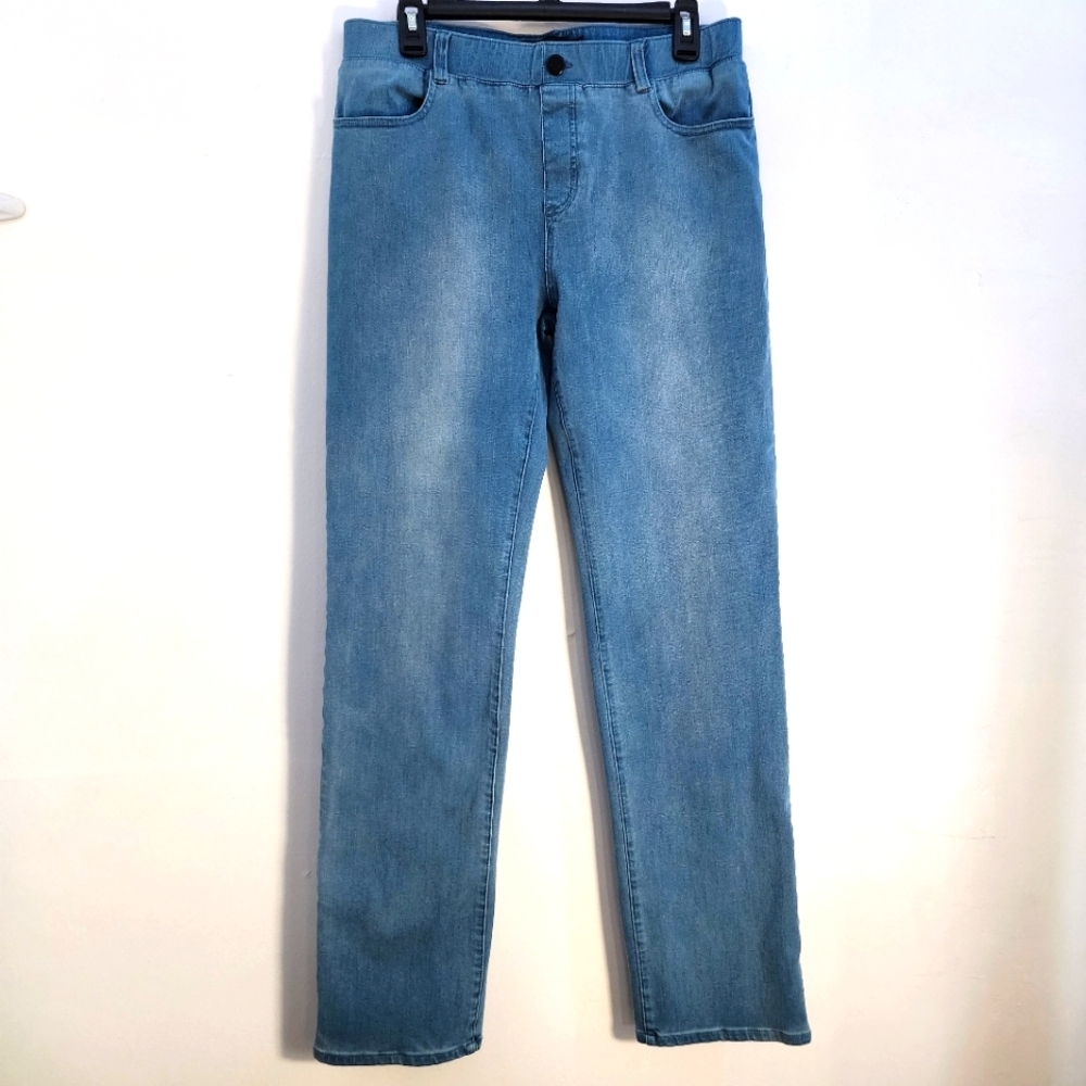 Betabrand Size Large Classic Blue Denim Jeans
